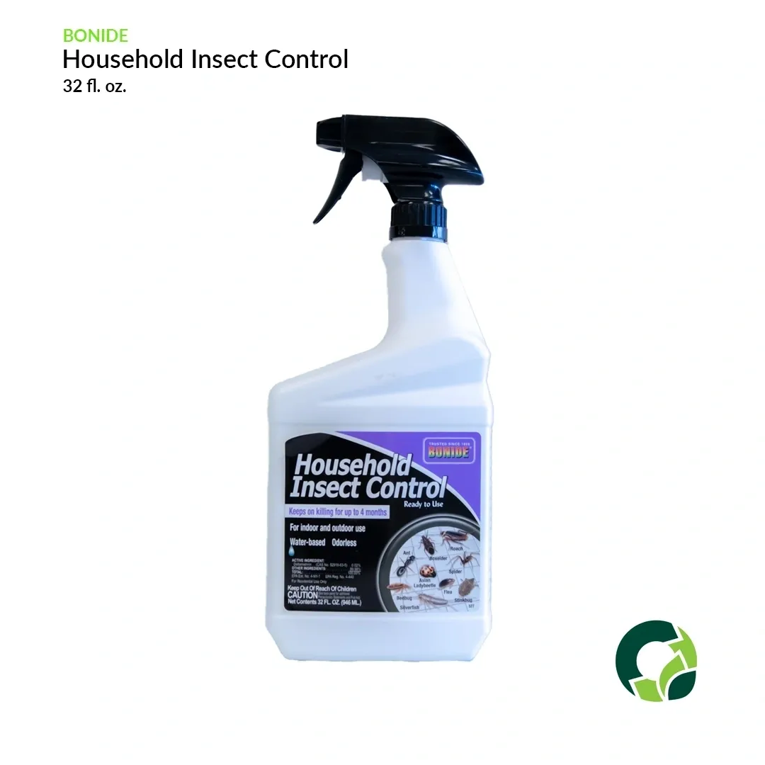 Spray bottle of household insect control for pest management.