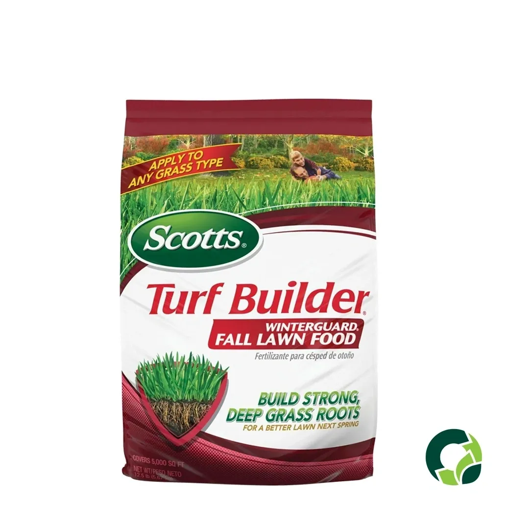 Bag of Scotts Turf Builder Fall Lawn Food for grass growth.