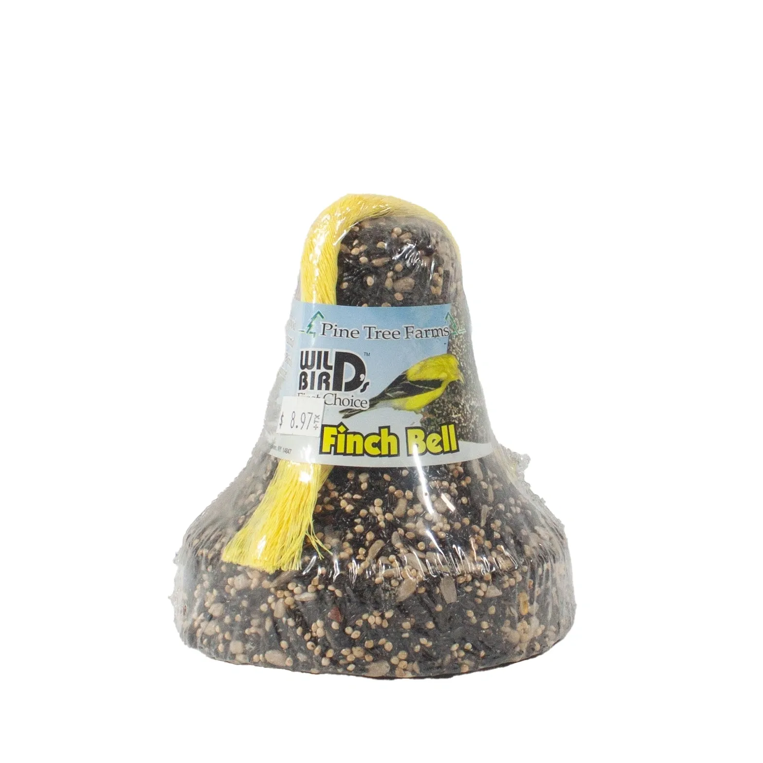 A black and yellow insect trap labeled 'BIO' filled with dead flies.