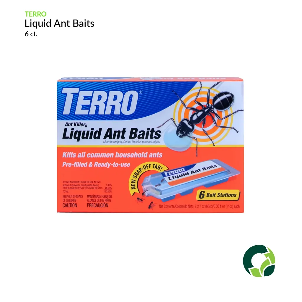 Box of TERRO Liquid Ant Baits for ant control.