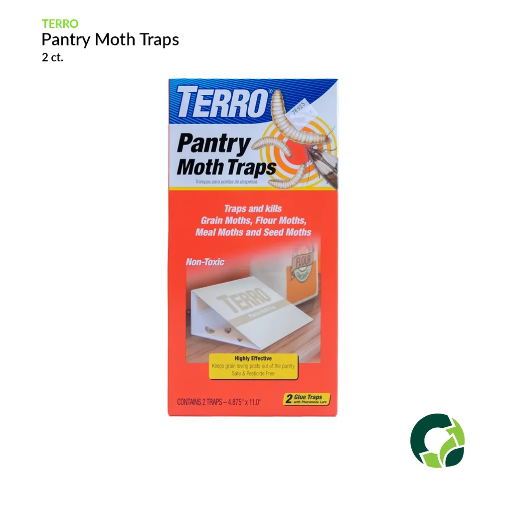 Terro Pantry Moth Traps packaging with two traps inside.