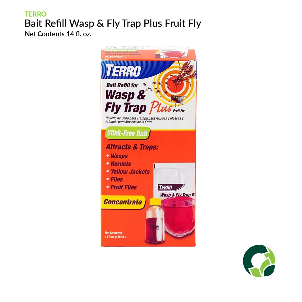 Terro Bait Refill Wrap & Fly Trap for fruit flies.