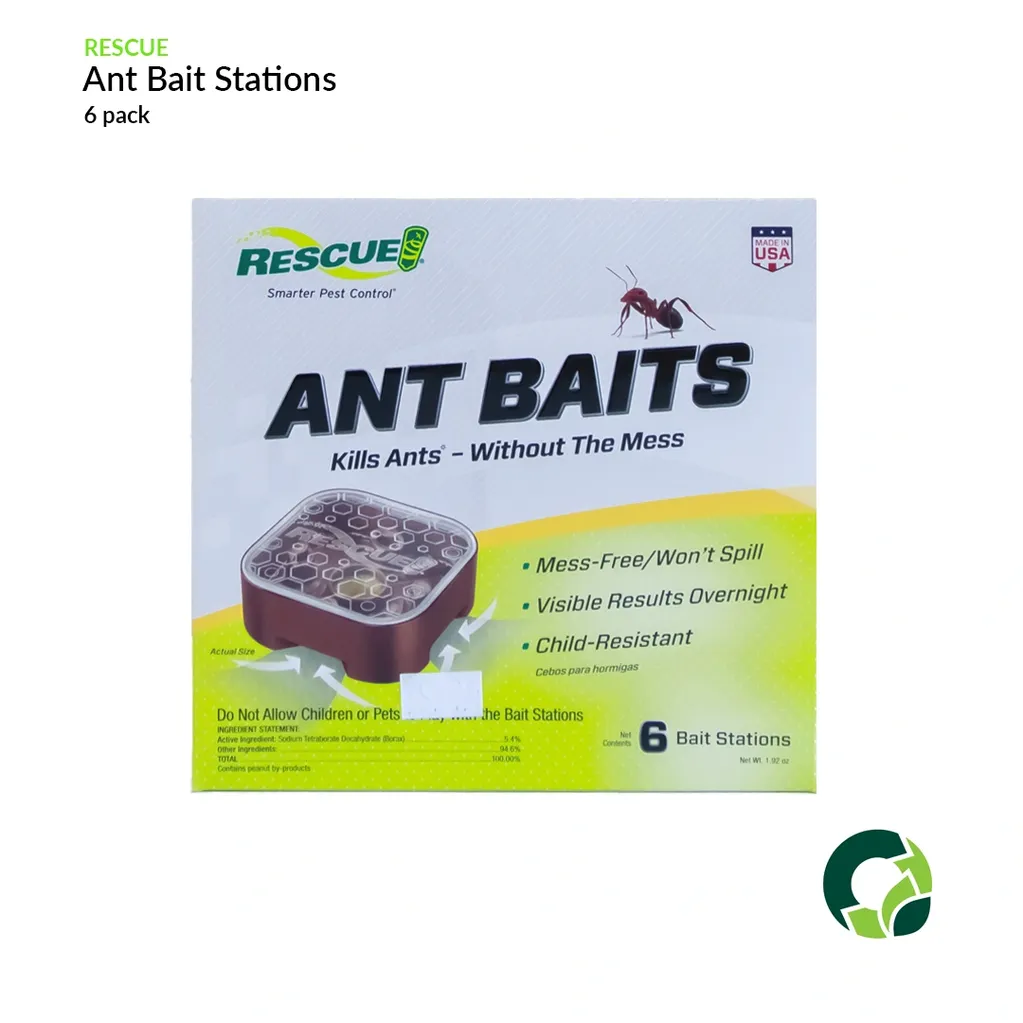 Box of ant bait stations for killing ants effectively.