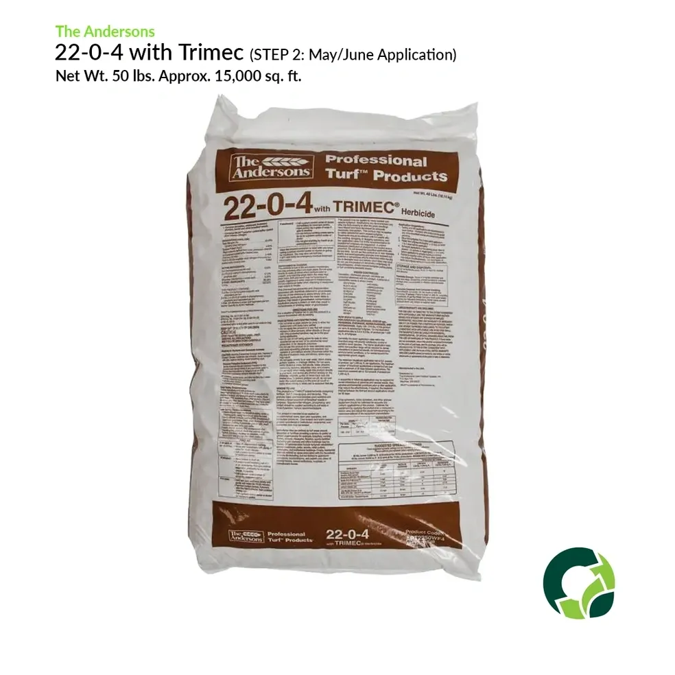 Bag of 22-0-4 fertilizer with Micro Nutrients.