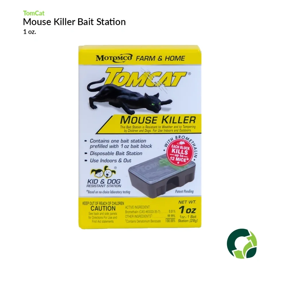 Tomcat Mouse Killer Bait Station for effective rodent control.