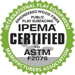 IPEMA Certified stamp for ASTM F2075 standards.