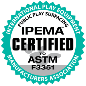 IPEMA Certified to ASTM F3351 logo for play equipment safety.