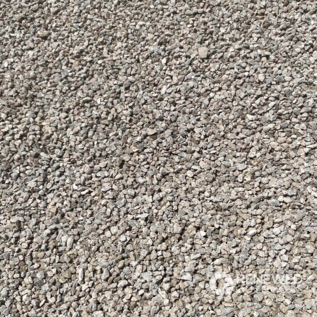 Close-up of gray gravel stones.