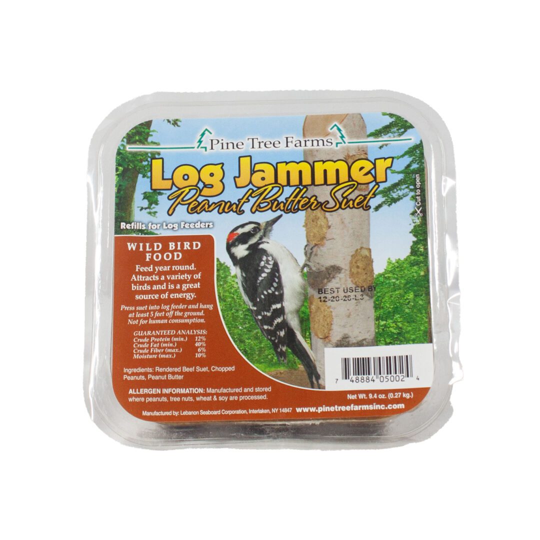 Wild bird food package with woodpecker image.