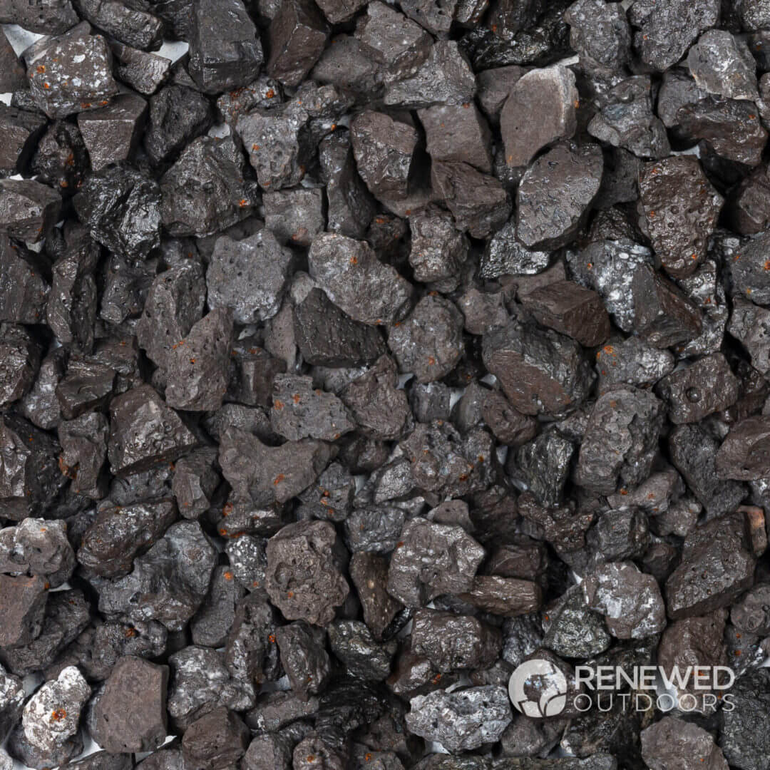 Dark brown volcanic pumice stones texture.