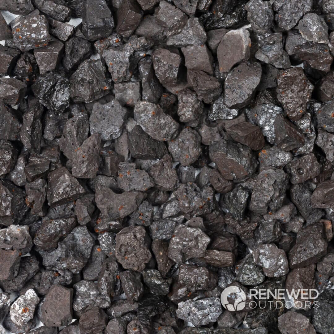 Dark brown volcanic pumice stones texture.